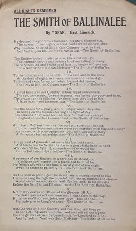 The Smith of Ballinalee (Seán Mac Eoin)