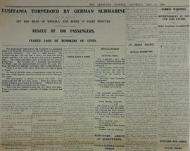 Report on the ‘Lusitania’ Sinking