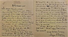 Letter from Art O'Brien