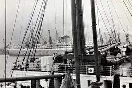 Ships docked at the Port of Cape Town