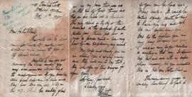 Letter from Robert Monteith to Fr. Albert Bibby OFM Cap.
