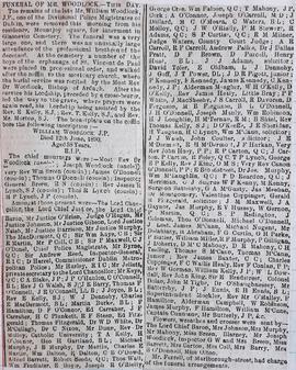 Funeral of William Woodlock