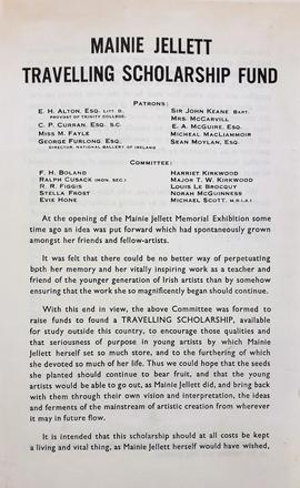 Mainie Jellet Travelling Scholarship Fund