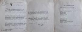 Letter to Fr. Senan Moynihan re Pearse Family Photographs