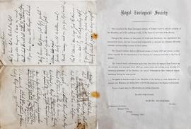 Flier from the Royal Zoological Society, Phoenix Park, Dublin