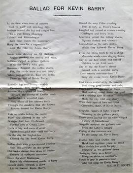 Ballad for Kevin Barry