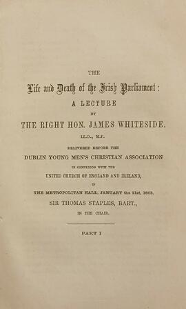 The life and death of the Irish Parliament