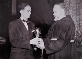 Prize-giving to Seóirse Bodley