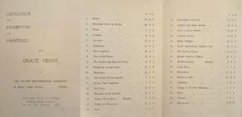 Grace Henry Exhibition Catalogue