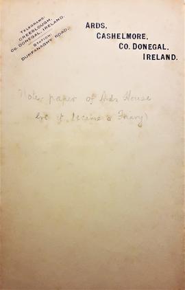 Headed Notepaper from Ards House