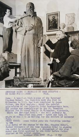 Sculpture of Fr. Stephen Eckert