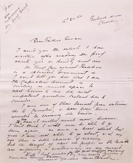 Letter from Maud Gonne MacBride