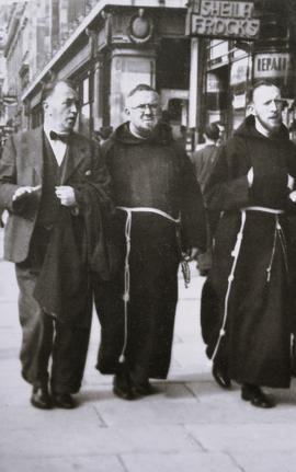 Fr. Gerald McCann, Fr. Senan Moynihan and Thomas MacGreevy