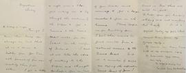 Letter from Sinéad de Valera to Fr. Albert Bibby OFM Cap.
