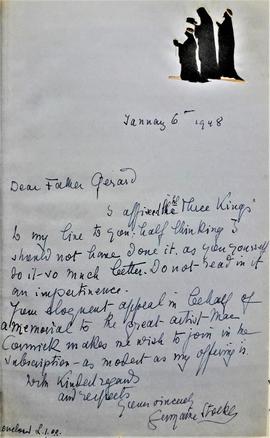 Letter from Germaine Stockley