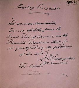Prisoner Autograph