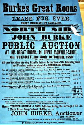 Particulars and conditions of sale of leasehold interest in houses on North King Street