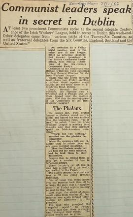 Communist leaders speak in secret in Dublin