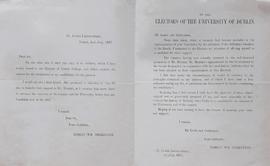 Flier from Robert William Shekleton