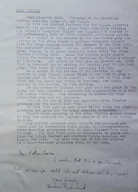 Liam Redmond Biography