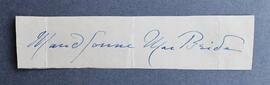 Autograph of Maud Gonne MacBride