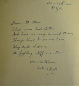 Prisoner Autograph