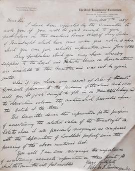 Letter from Robert M.D. Sanders