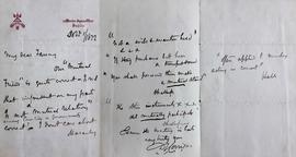 Letter from Sir Dominic Corrigan