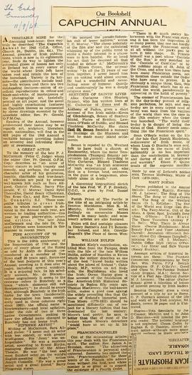 ‘Enniscorthy Echo’ review of ‘The Capuchin Annual’ (1948)