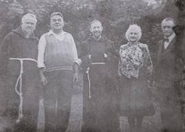 Fr. Senan Moynihan, Fr. Gerald McCann, Robert and Mollie Monteith, and Thomas MacGreevy