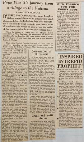 Pope Pius X’s journey from a village to the Vatican