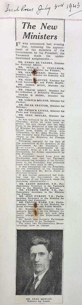 The New Government Ministers