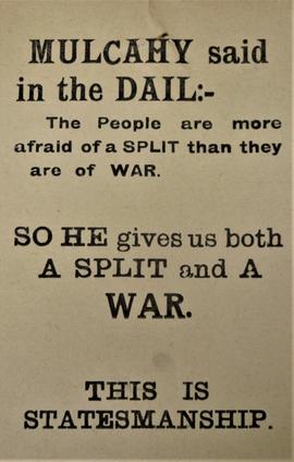 Mulcahy said in the Dáil