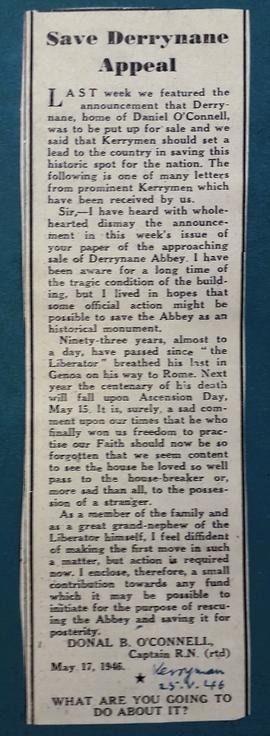 Save Derrynane Appeal
