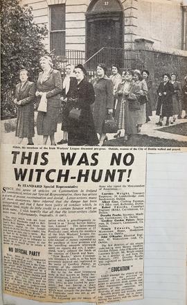 Irish Workers’ League Activities