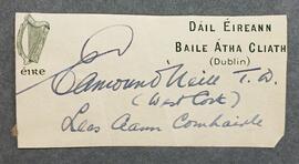 Autograph of Éamonn O’Neill
