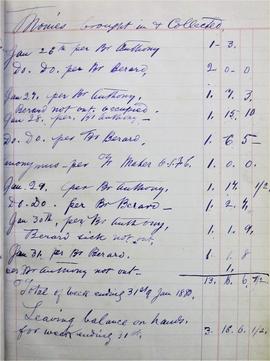 Account book for the construction of St. Mary of the Angels