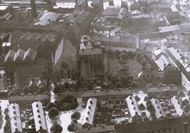 Aerial view of Church Street, Dublin