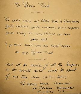 Prisoner Autograph