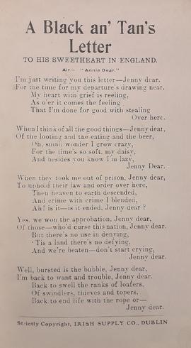 A Black and Tan’s Letter