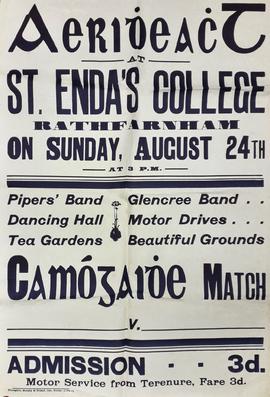 Poster for an ‘Aeridheacht’ at St. Enda’s School