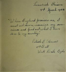 Prisoner Autograph