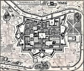 Map and Views of Charleville (now Charleville-Mézières) and Sedan, France