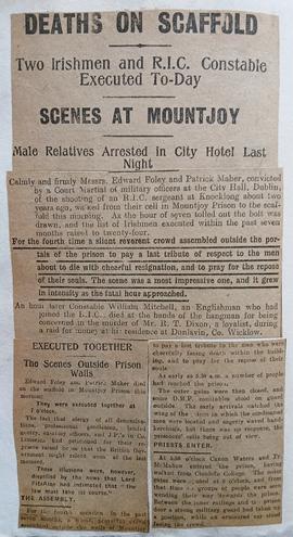Executions of Edward Foley, Patrick Maher, and William Mitchell