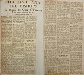 The Dáil and the Bishops / A reply to Seán Ó Faoláin by Dr Alfred O’Rahily