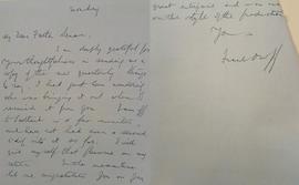 Letter from Frank Duff