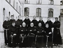 Fr. Edwin Fitzgibbon and Capuchin Novices, Rochestown, County Cork