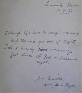 Prisoner Autograph