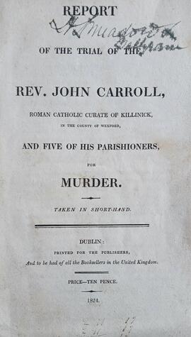 Report of the trial of the Rev. John Carroll