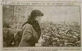 Constance Markievicz addresses de Valera meeting in Cork
